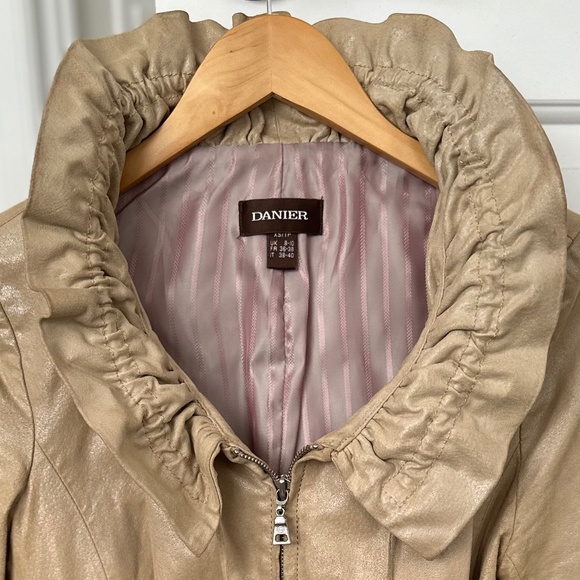 Danier Suede Bomber Jacket - Picture 2 of 8